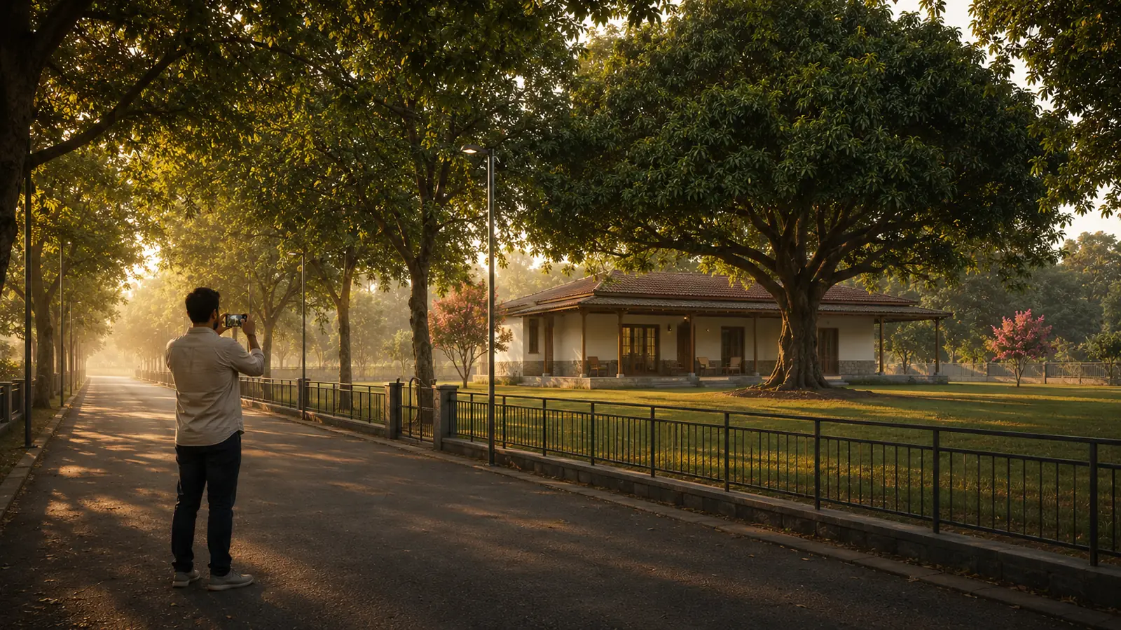 Tree-lined mornings